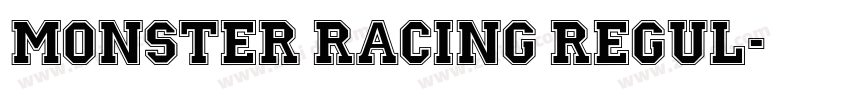 Monster Racing Regul字体转换